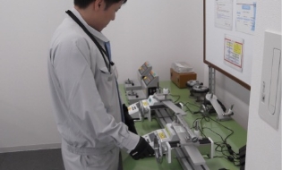 計測機器校正の様子